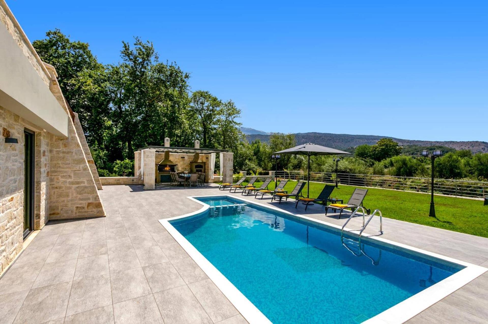 Villa Potami Angela By Villa Plus Stilos Bagian luar foto